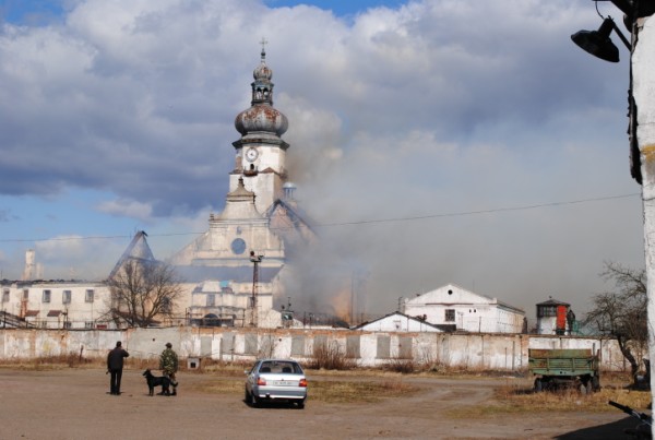 Под Калининградом произошел крупный пожар